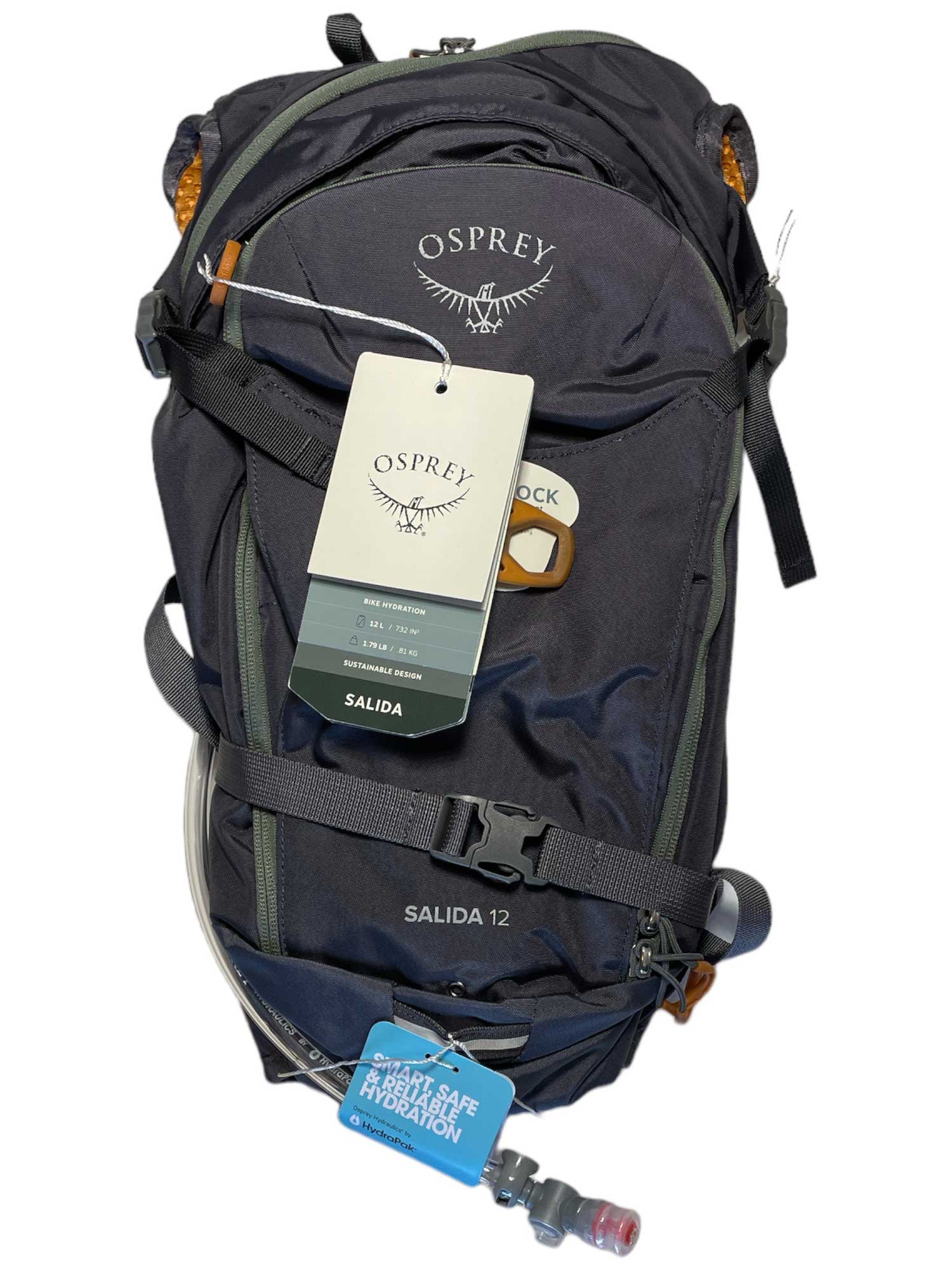 osprey 12 liter backpack Osprey Women's Salida 12 Hydration Pack, Space Travel Grey