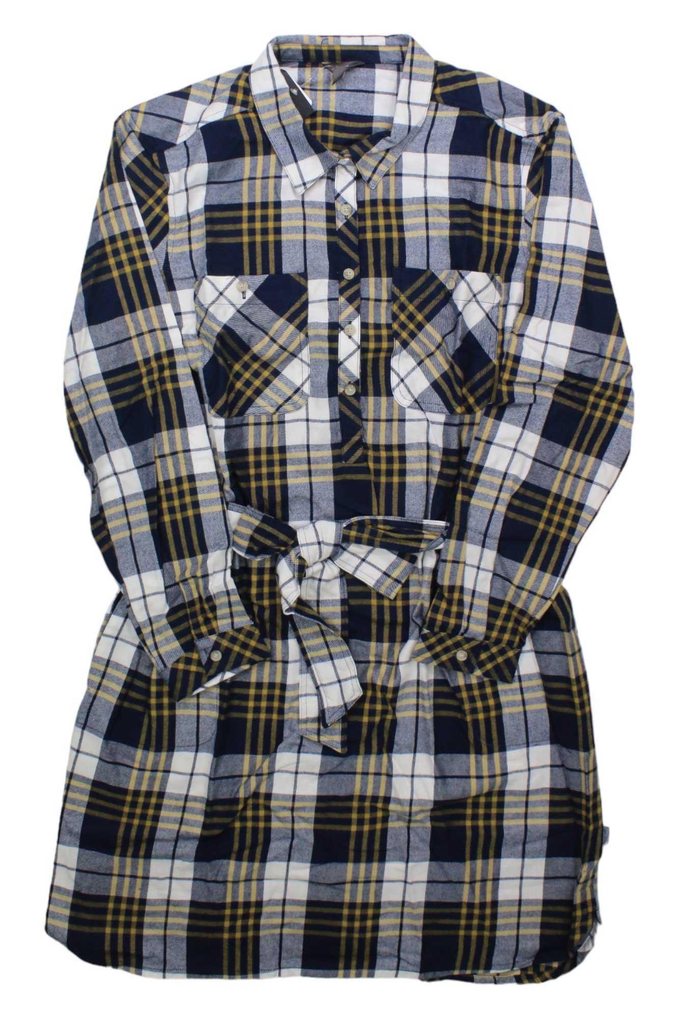 womens flannel dress Eddie Bauer Women's Fremont Flannel Dress in Gray