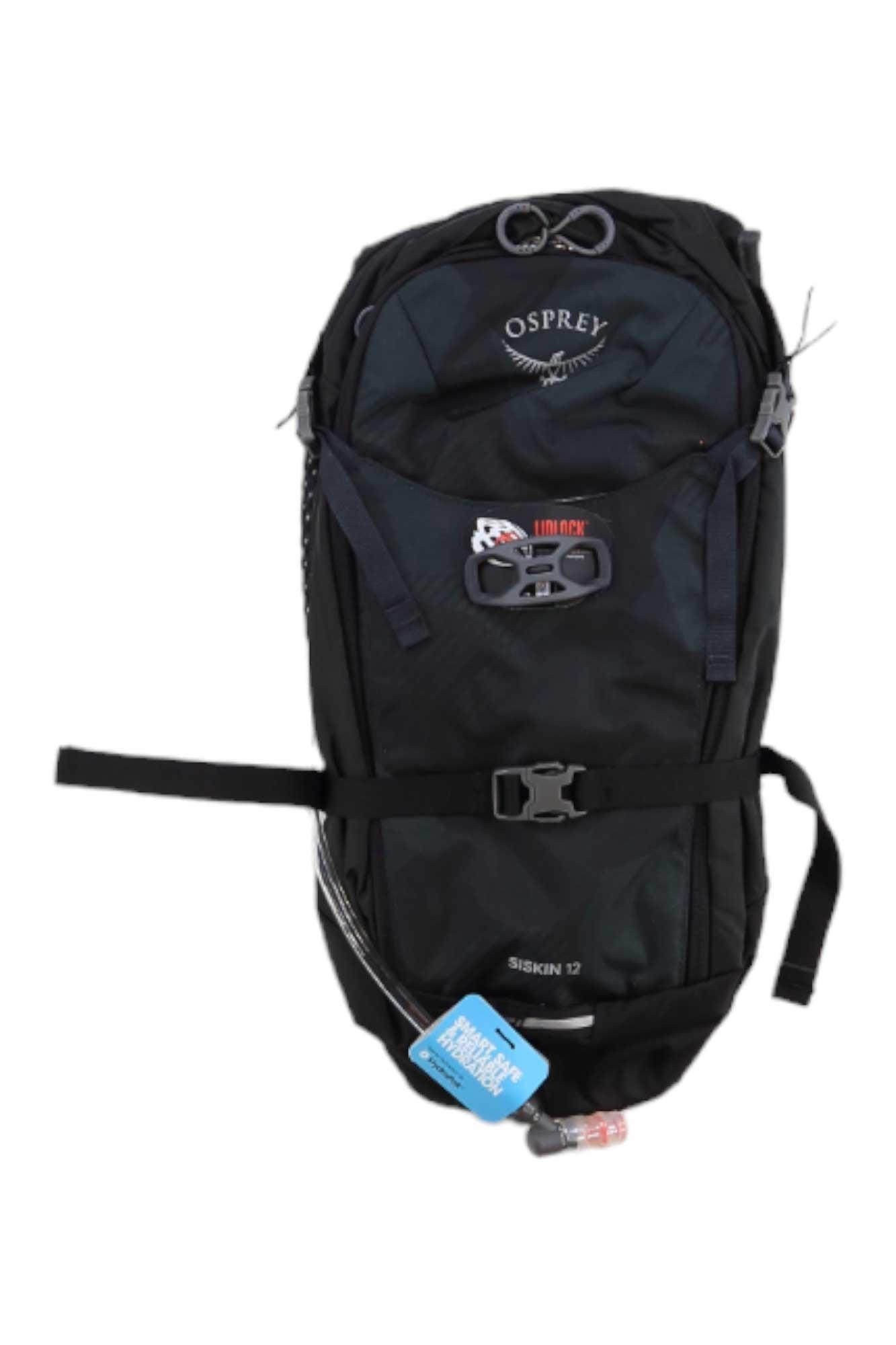 osprey hydration pack no suction Osprey Siskin 12-Obsidian Black