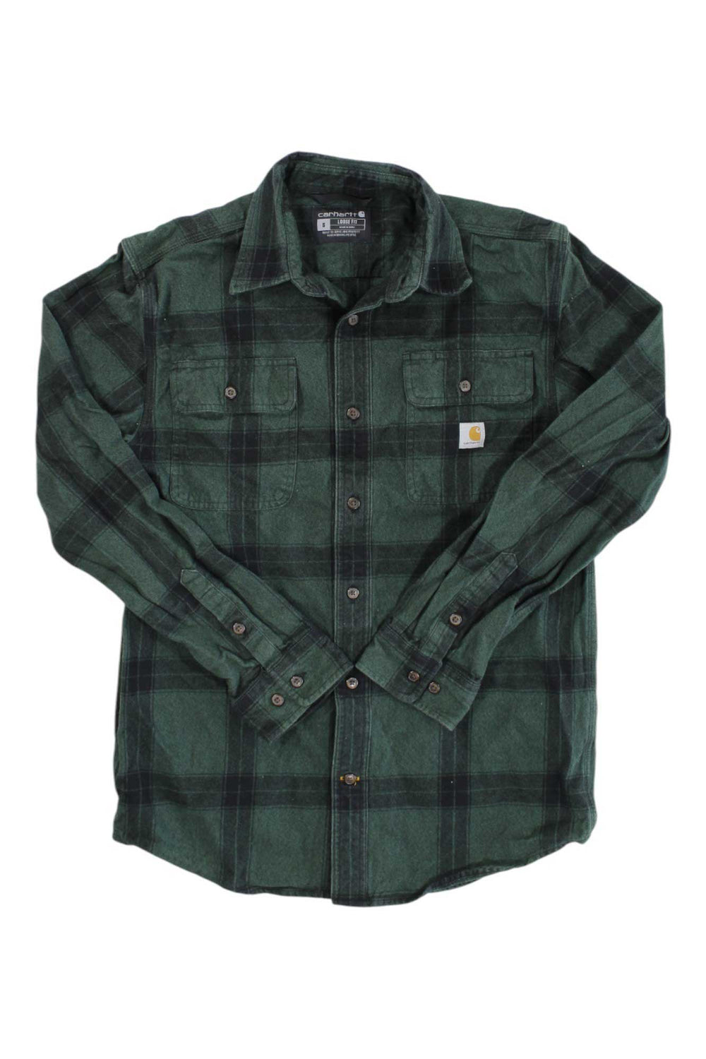 Carhartt Mens Loose Fit Heavyweight Flannel LS Plaid Shirt Carhartt
