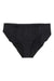 A pair of Proof Womens Period & Leak Proof Bikini underwear in plain black is laid flat on a white background.