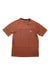 The Picture Men's Chardo Tech Tee is a rust-colored, short-sleeve athletic T-shirt with a crew neck and small white logo on the left chest. Lightweight, moisture-wicking fabric keeps you cool and comfy for hiking or daily wear.