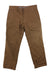 Hazelnut brown fleece-lined snow pants with belt loops and side pockets