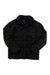 The Roark Mens Axeman Jacket is a dark, patterned insulated jacket for men with a black sherpa collar, button-up front, and chest pocket, shown on a white background.