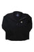 The Carhartt Mens Super Dux Relaxed Fit Lightweight Mock-Neck Jacket features long sleeves, two front pockets, and a small logo patch on the left chest—ideal for outdoor adventures. Shown laid flat on a white background.