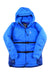 The Mens Nordic Expedition Down HoodJacket features hydrophobic down insulation, a front zipper, black waist drawstrings, and the Haglöfs logo on the chest. This padded jacket offers warmth and is perfect for cold weather adventures.