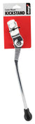 The Charge Charge Center Mount Kickstand is a silver bike kickstand with a black rubber foot, designed for stability. It comes attached to red and white packaging labeled "Center Mount Kickstand.