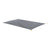 Gray fabric wall tarp with corner tie loops and ridged panels