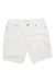 The Carve Designs Womens Oahu 10 Inch Short, made from organic cotton, features front and back pockets, belt loops, and a button-zip closure. The women’s shorts are shown laid flat on a white background.
