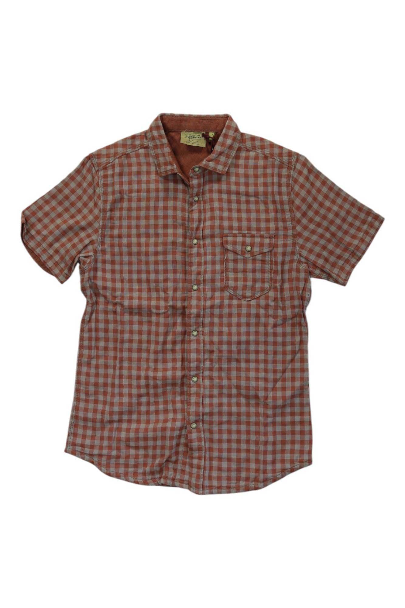 Jeremiah Mens Graham Reversible Melange Gauze SS Shirt Jeremiah