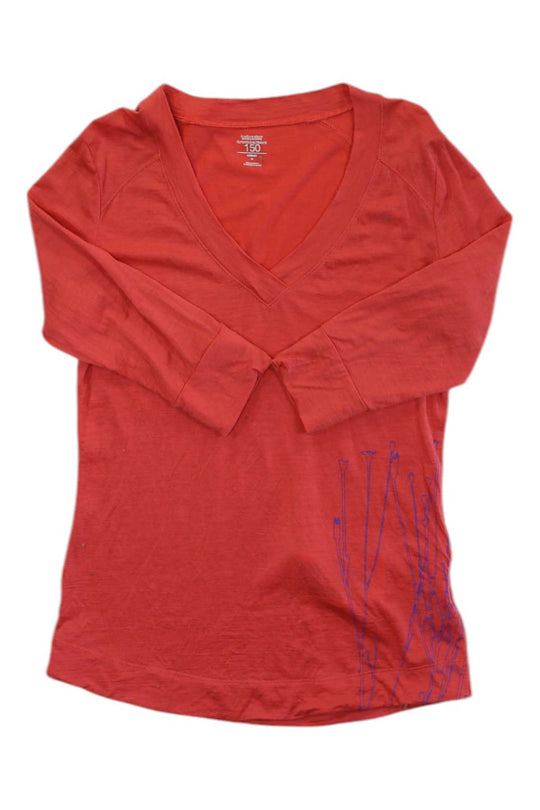 ICEBREAKER WOMENS MERINO WOOL 150 ULTRA LITE QUARTER SLEEVE TOP Icebreaker