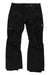 The Burton Men's GTX Ballast Pant is a black, waterproof, breathable Gore-Tex snow pant with button and zipper closure, belt loops, two zippered side pockets, slightly flared legs, and logos on the left thigh and right knee.