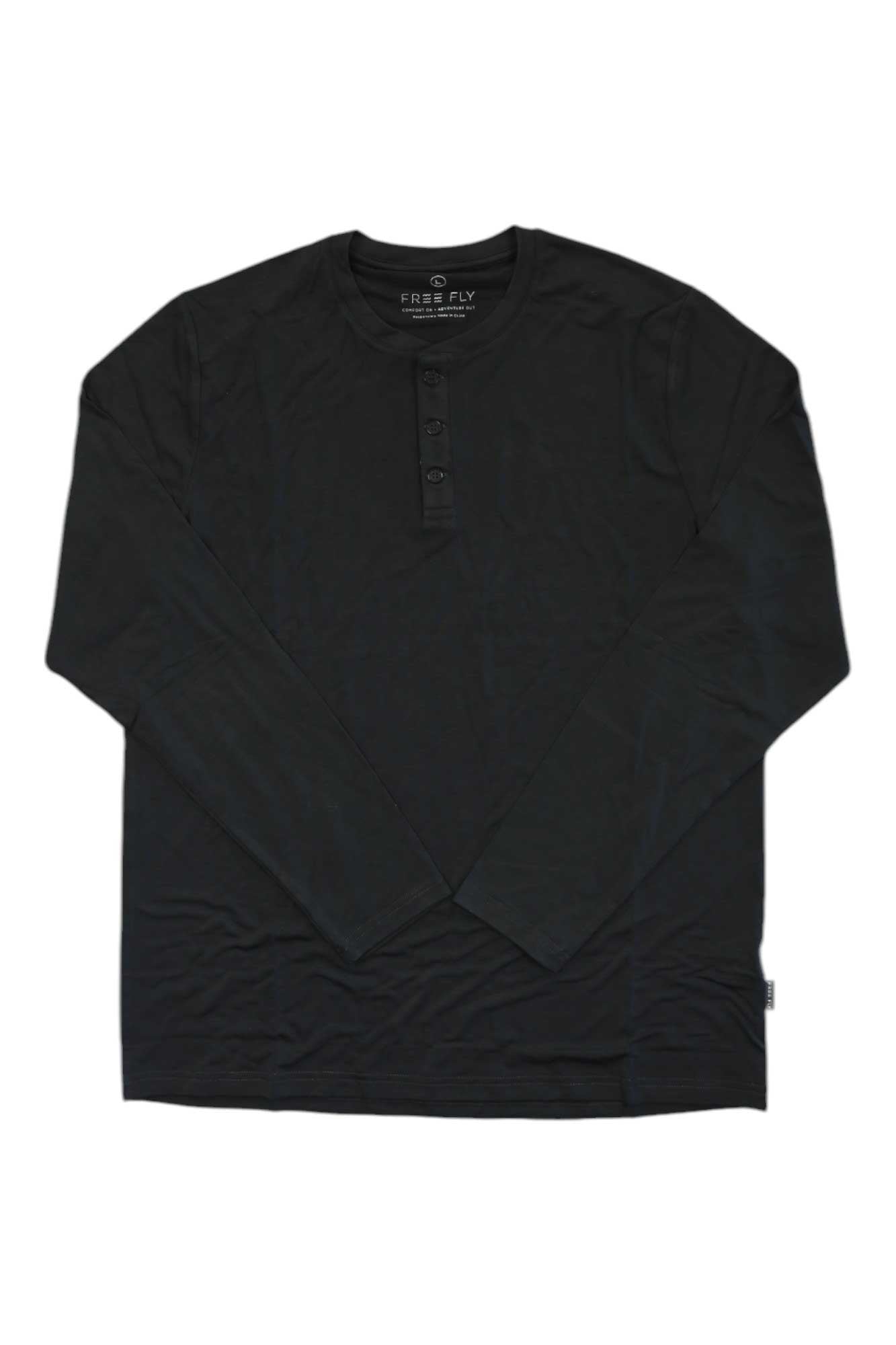 Free Fly Mens Bamboo Flex LS Henley Free Fly
