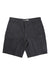 Carhartt Men's Rugged Flex Rigby Cargo 11 Inch Short in dark gray, featuring belt loops, side and back pockets, and large rugged flex flap cargo pockets on each thigh, displayed flat on a white background.