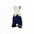 A cycling skinsuit with a white long-sleeve top featuring black stripes on one shoulder and Rapha Mens Pro Team Bib Shorts II - Regular in dark blue, race-grade chamois, displayed on a plain white background.