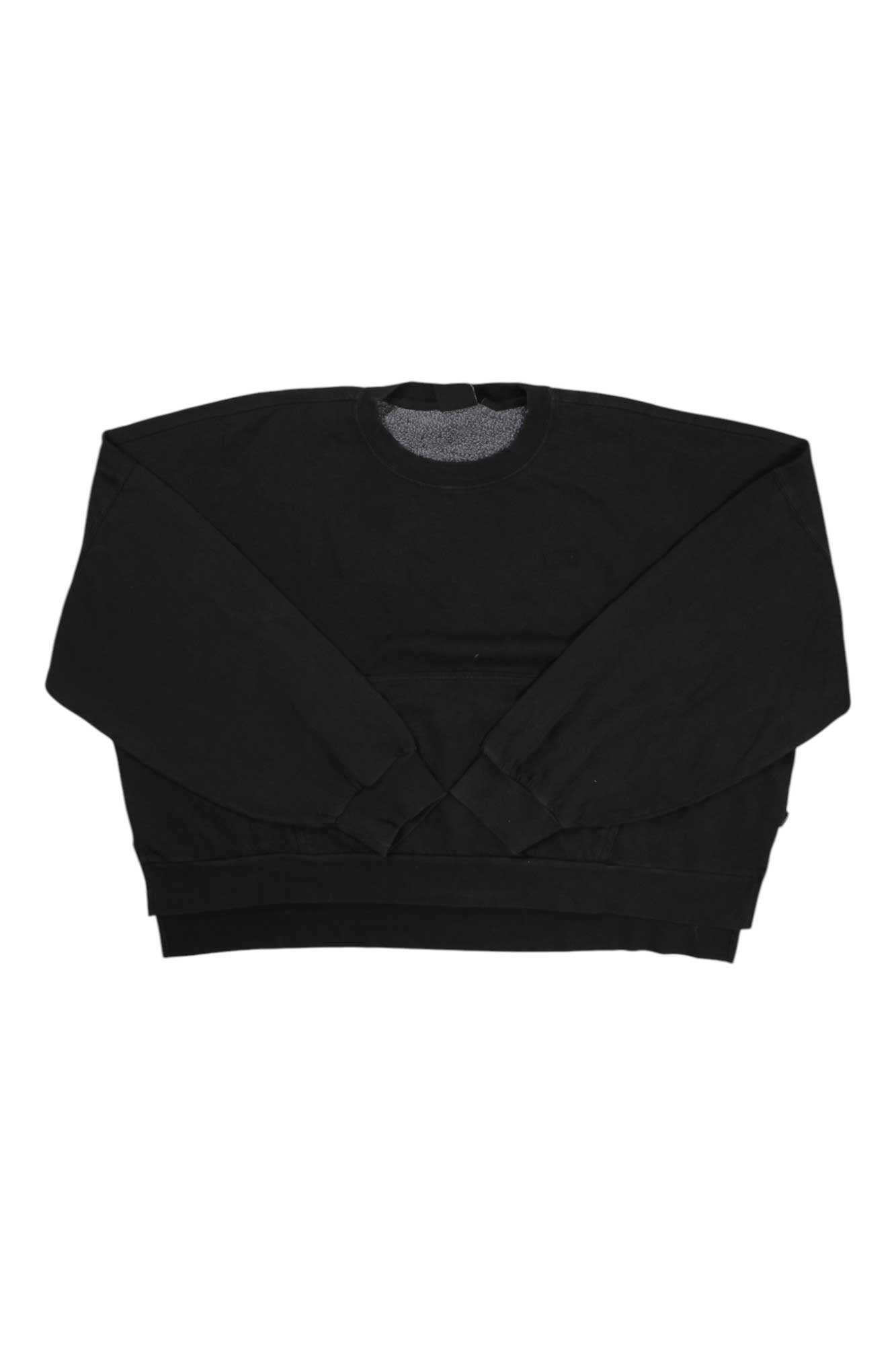 Vans cropped pullover sweater in black with long sleeves