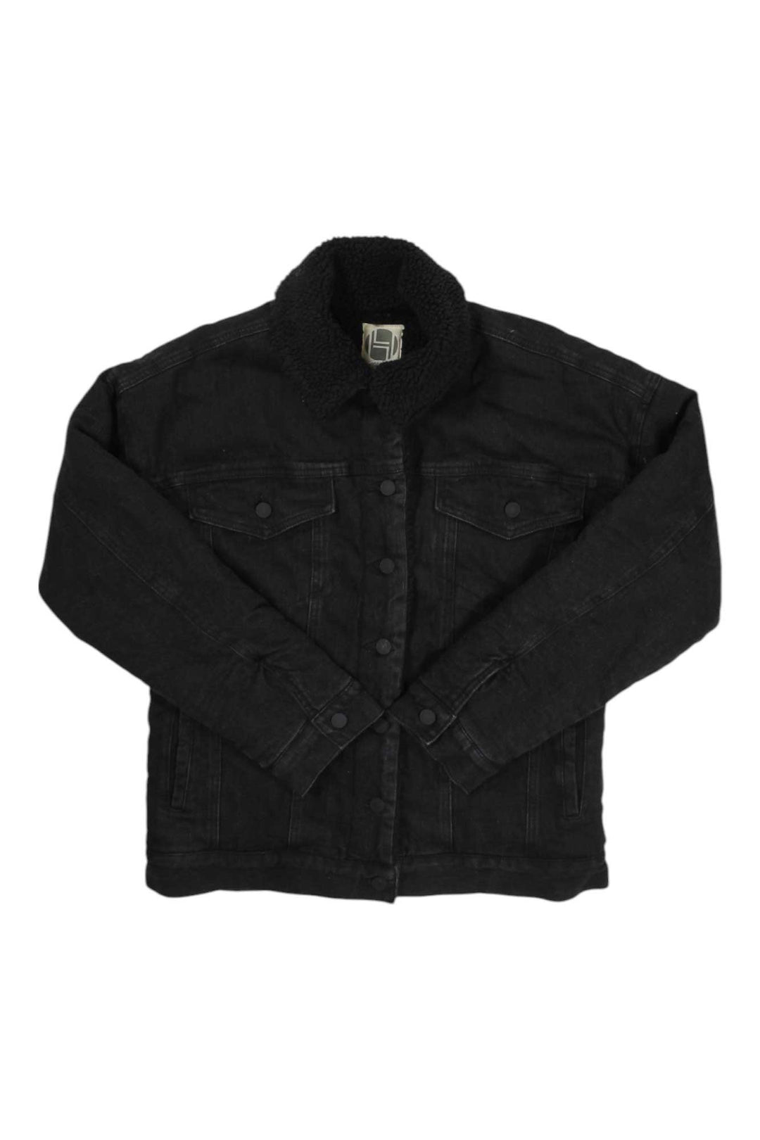 Hoodlamb Womens Sherpa Lined Denim Jacket