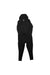 Men's merino ninja suit, black, hooded full-zip jacket with matching stretch pants