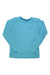 Turquoise long-sleeve crewneck tee with Rab logo on the chest