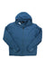 The Marmot Mens Alt HB Hoody, shown in blue and laid flat on a white background, is made from recycled nylon with a front zipper, long sleeves, and the Marmot logo on the left chest; ideal for hiking.