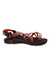 Women’s Z/Cloud X2 sandal, orange-red woven straps, black sole