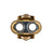 Crankbrothers Zero Float cleat with twin circular openings and gold mounting plate
