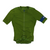 Men's green short-sleeve cycling jersey with full zip and blue RAP sleeve cuff