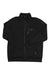 The Spyder Mens Active Full Zip Sweater Jacket is a lightweight black fleece with a high collar, zip chest pocket, SPYDER branding on the left shoulder, and fast-drying polyester. Displayed flat on a white background.