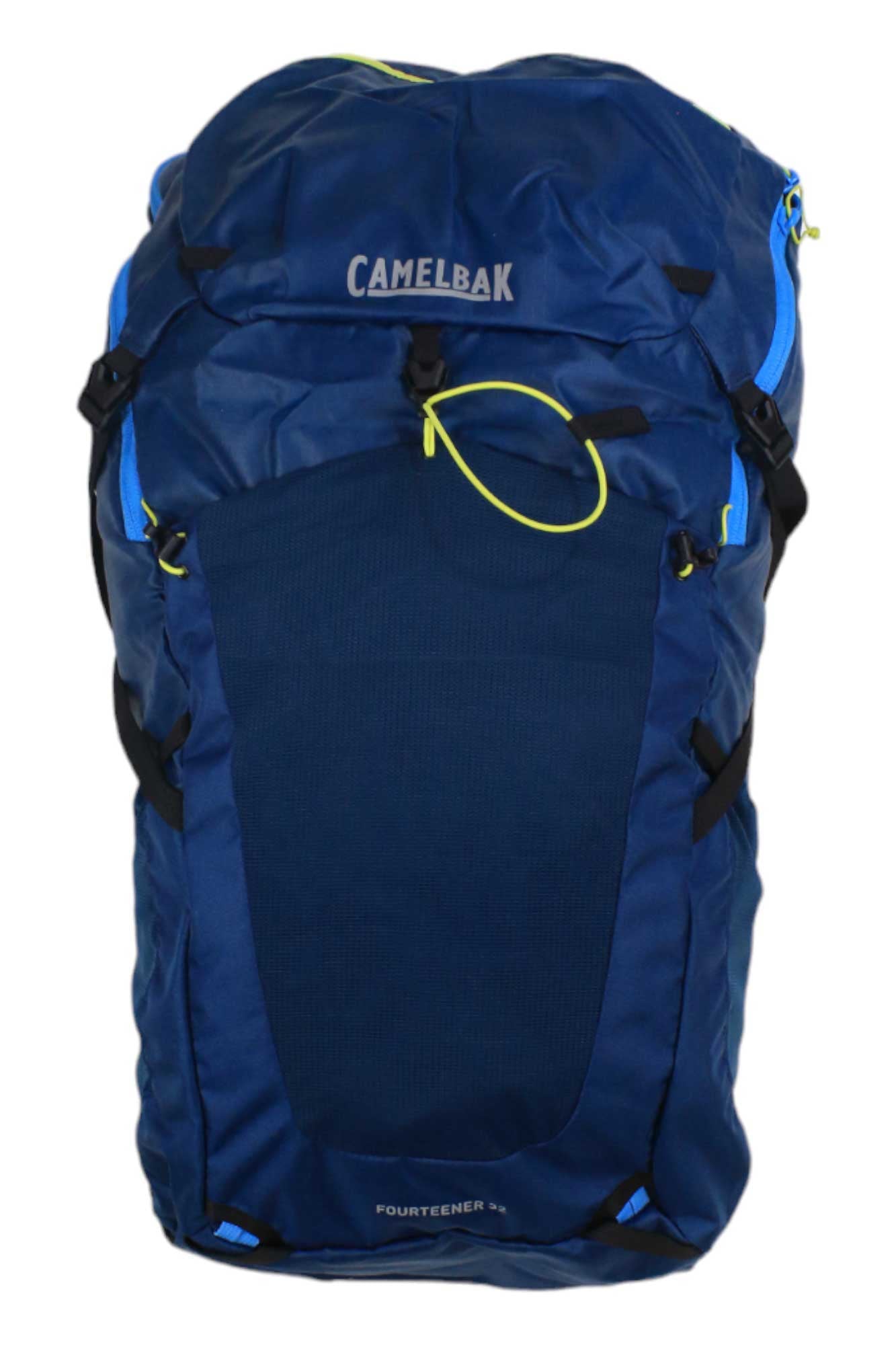 CamelBak Fourteener 32L backpack in dark navy with lime accents