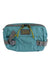 Mystery Ranch hip fanny pack in teal blue with black side straps