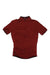 Men's cycling jersey in deep red, short sleeves, full front zipper