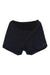 Men's 7-inch trail shorts, black with side pockets and orange Rab logo