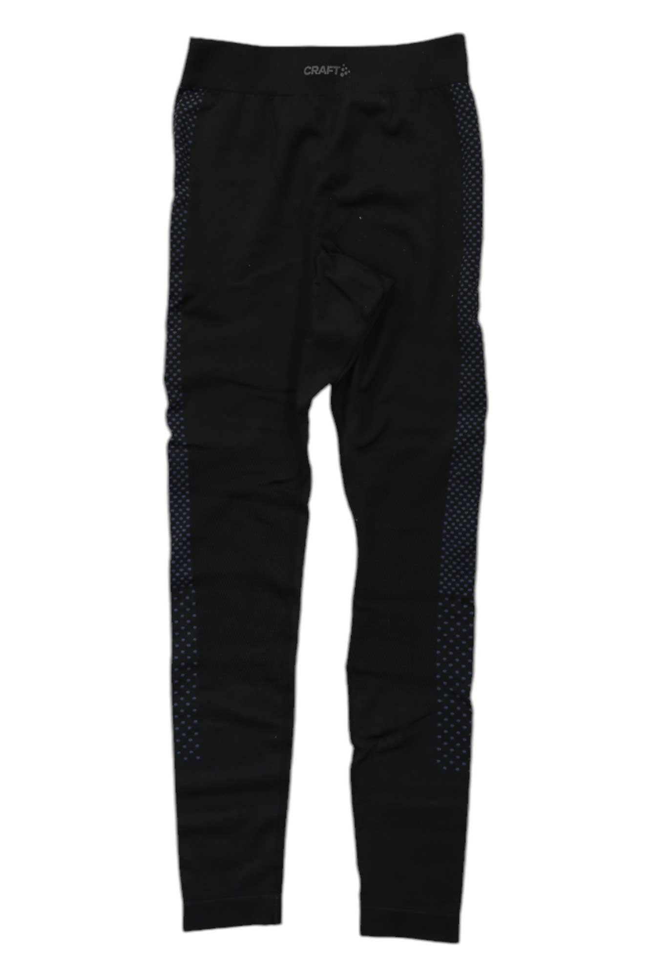 Men's black warm training pants with textured side panels and athletic fit