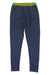 Men's Rab Syncrino leggings, navy blue with lime waistband and small ankle logo