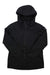 The Burton Womens Lelah Jacket is a black waterproof ski jacket with long sleeves, a front zipper, a zippered chest pocket, and a subtle logo on the upper left sleeve, shown laid flat on a white background.
