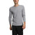 A man wearing The North Face Men's Terry Crew in light gray and black pants stands against a white background.