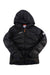 Mammut Meron IN hooded puffer jacket with full zipper, black, long sleeves