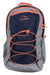 The L.L.Bean Womens Comfort Carry 30L Laptop Pack in navy blue and gray with orange accents is a versatile women's travel backpack and 30-liter daypack—ideal for everyday adventures.