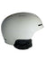 Bicycle MIPS helmet, matte white shell with black chin strap and MIPS label