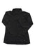 Women's black quarter-zip jacket with long sleeves and front zip, OR logo