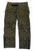 Black Diamond Mens Mission Pant in olive green with GORE-TEX waterproof fabric, multiple zippered pockets, and reinforced knees, shown laid flat on a white background.