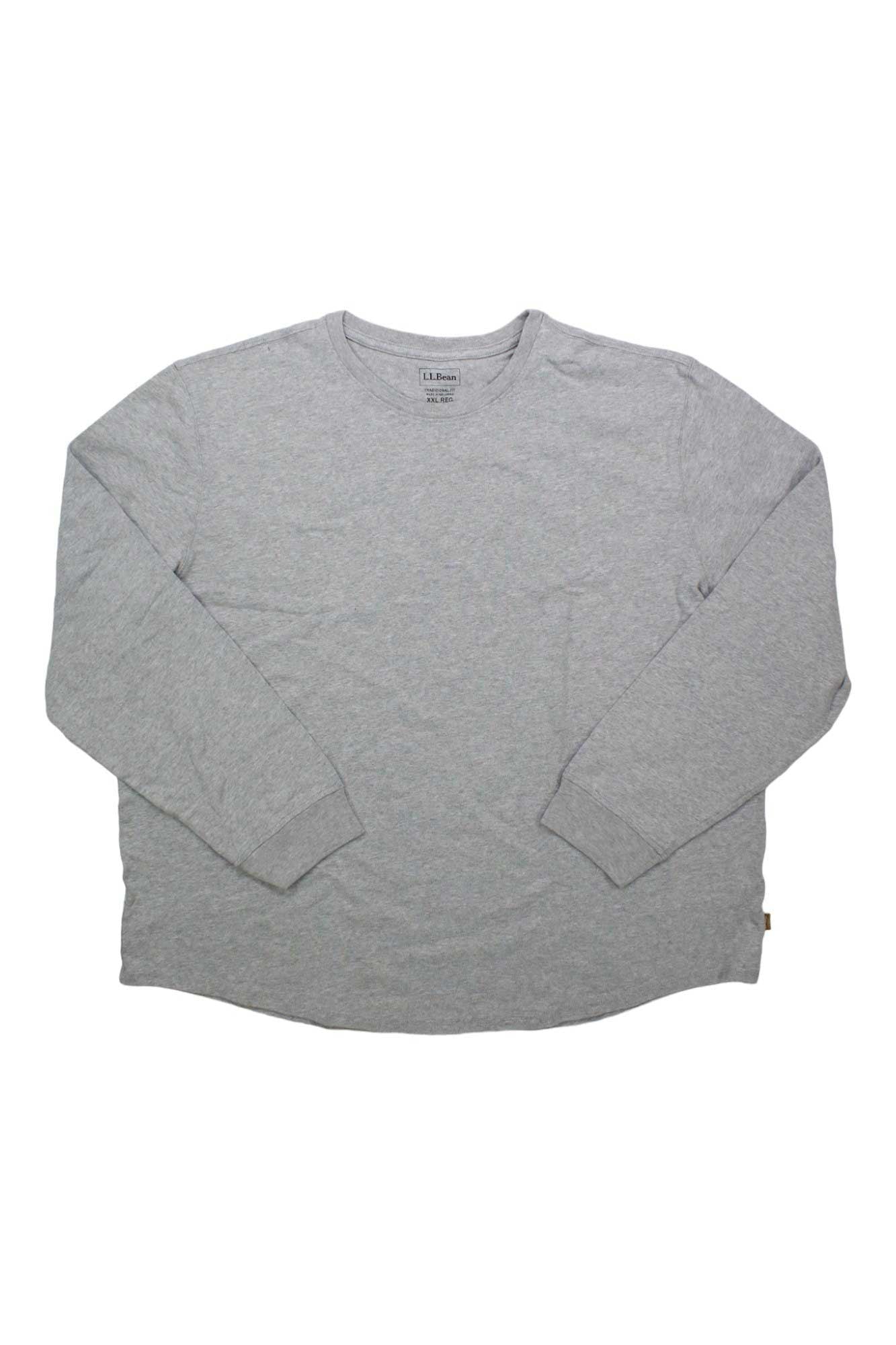 L.L.Bean Mens BeanBuilt Cotton Without Pocket LS Tee L.L.Bean