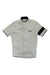 The Rapha Mens Super Lightweight Jersey is a white short-sleeve cycling jersey featuring a black collar, left-sleeve armband, chest Rapha. logo, full front zipper, and a minimalist design.