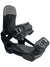 The Arbor Womens Acacia Snowboard Binding is black with an ergonomic fit, adjustable straps and buckles, a sturdy highback, textured footbed for grip, and the Arbor logo on its lightweight baseplate.