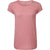 The Sherpa Women's Asha Short Sleeve Tee in Golbera Pink features a plain crew neck, short sleeves, and moisture-wicking DriRelease fabric. Shown on a white background.