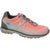 The Hanwag Women's Calpa Tubetec GTX Shoe in Asphalt/Orange features a rugged sole and patterned laces, shown on a white background—a lightweight, durable option built for adventurous women.