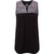 The Sherpa Women's Shaanti Embroidered Top - Black XXL features a sleeveless black body, gray yoke with white and red floral embroidery, V-shaped neckline, and a loose, flowing fit inspired by Nepal.
