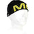 The Mons Royale Arcadia Merino Wool Beanie is crafted from moisture-wicking merino wool and features a bold yellow M logo along with the signature MONS ROYALE tag.