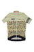 Rapha RCC training jersey with zip front, RCC chest mark, multicolor stripe panel, light green