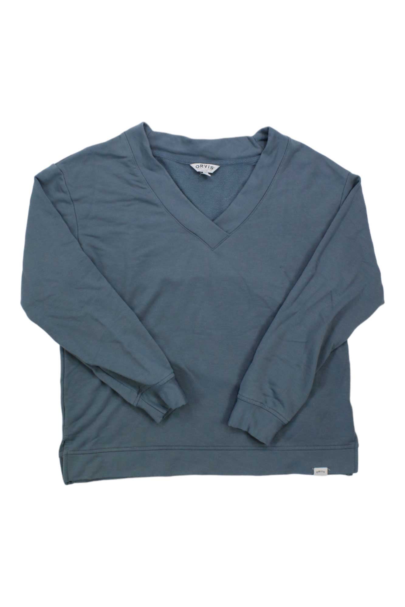 Orvis Womens V-Neck Dropped Shoulders Sweatshirt Orvis